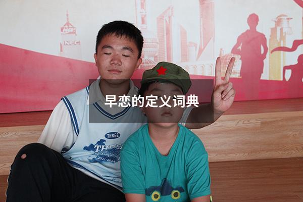 早恋的定义 词典